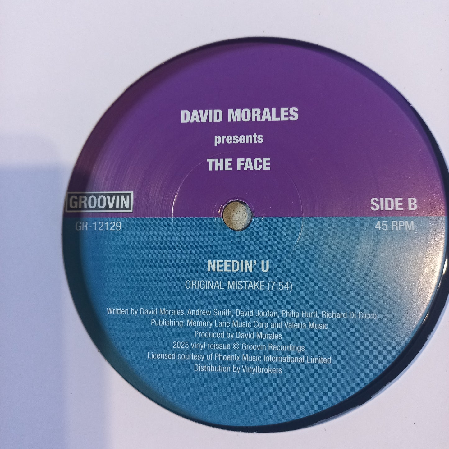 David Morales Needin U / The Face Maxi Near Mint +