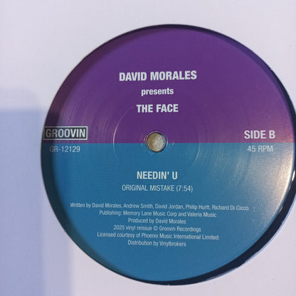 David Morales Needin U / The Face Maxi Near Mint +