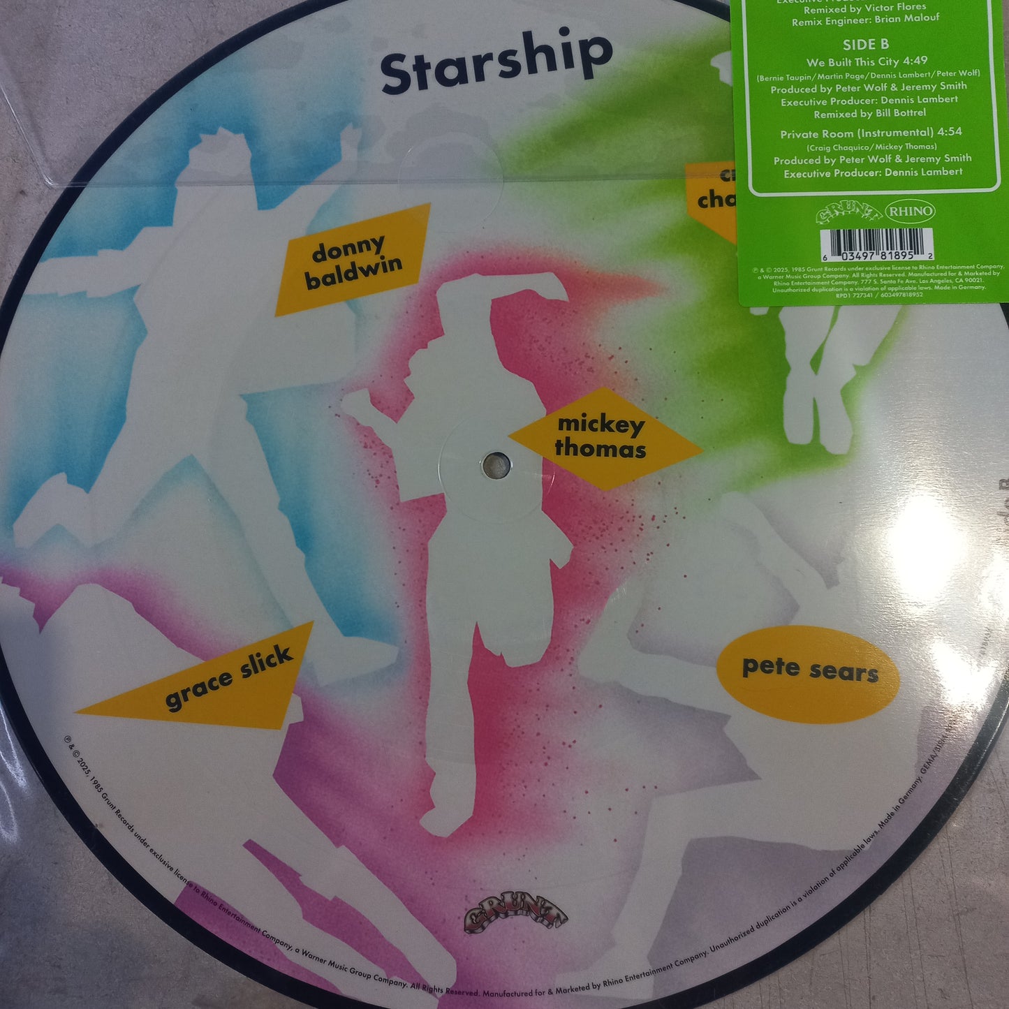 Starship We Built this City Picture Maxi Near Mint +