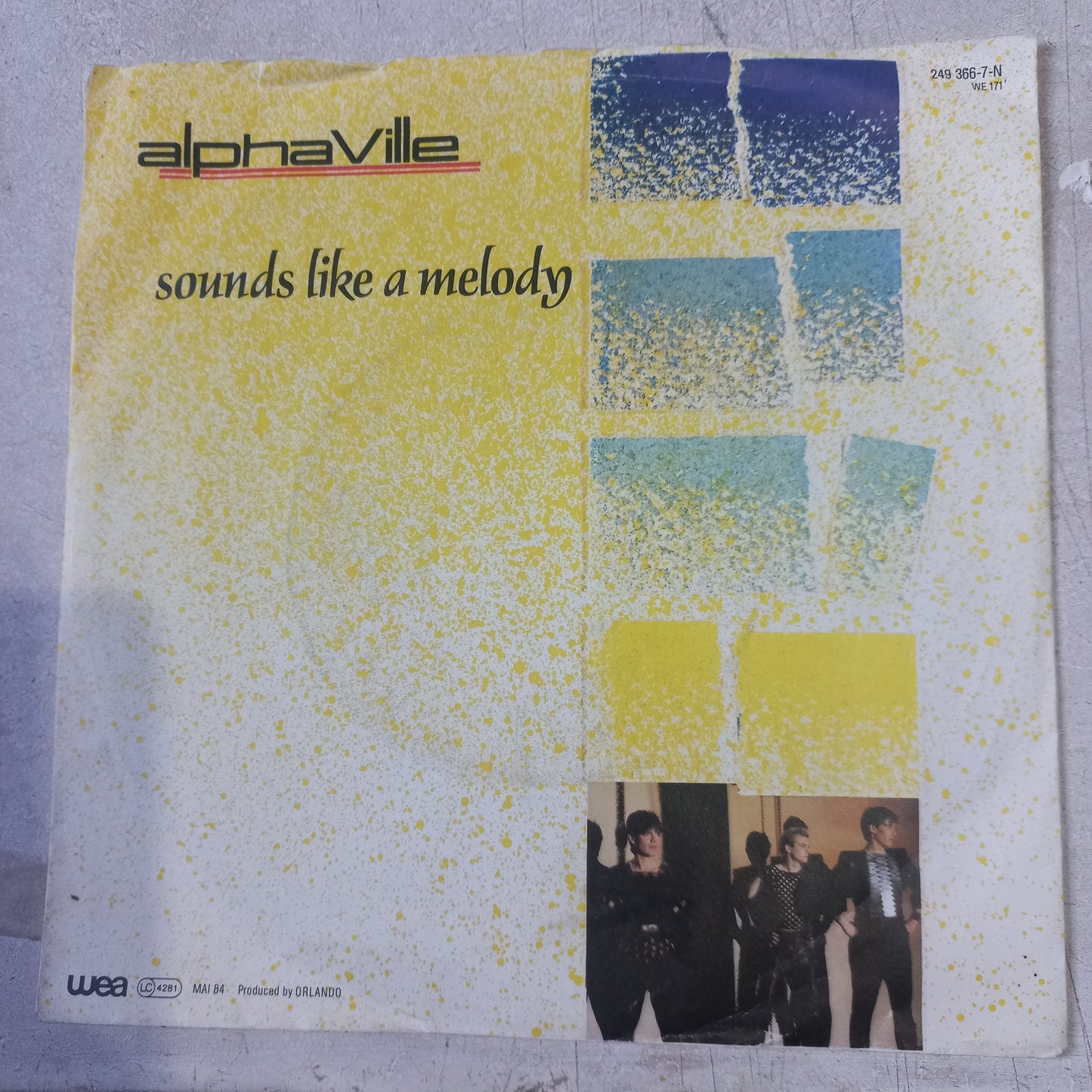 Alphaville Sounds Like A Melody Simple 7" Vg+ De Epoca