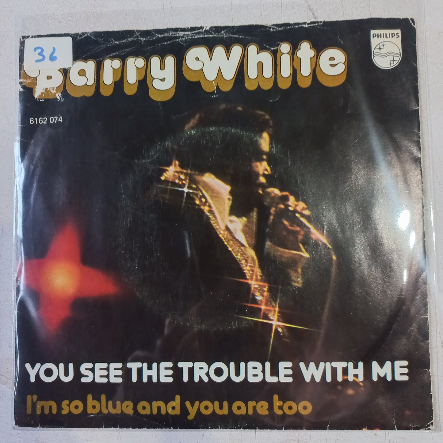 Barry White You See The Trouble With Me Simple 7" Vg+ De Epoca