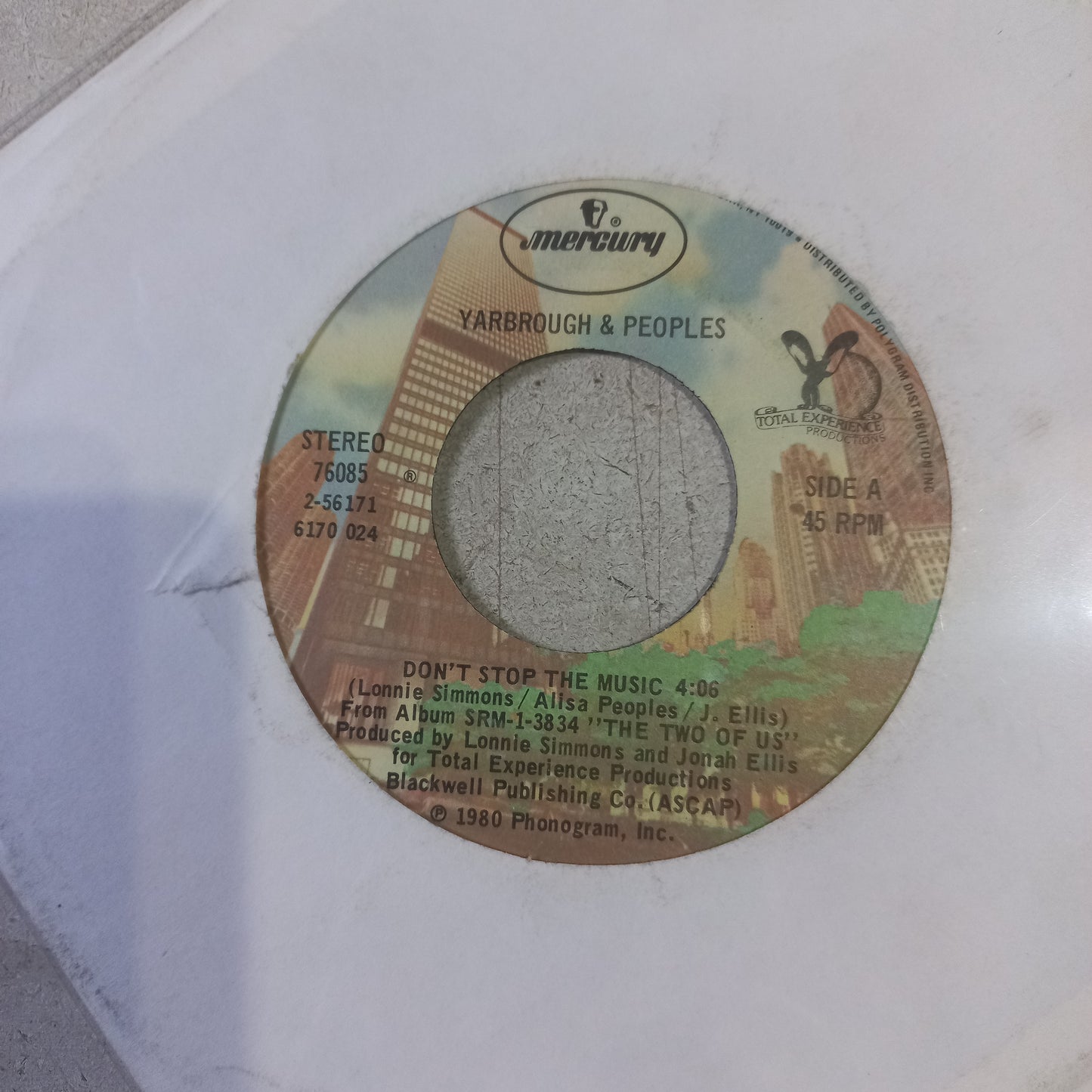 Yarbrough And People Dont Stop The Music Simple 7" Vg+ De Epoca