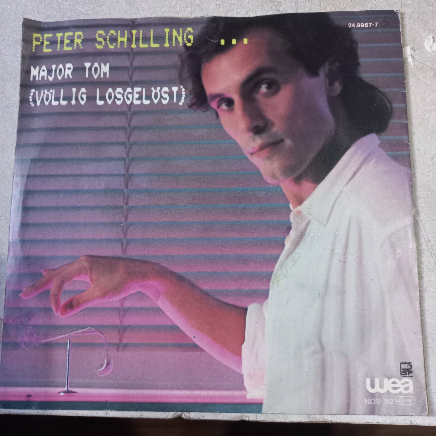 Peter Schilling Major Tom Simple 7" Vg+ De Epoca