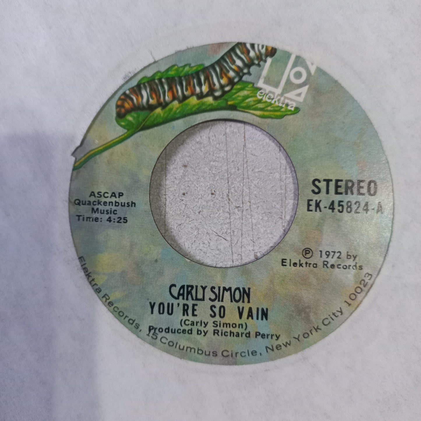 Carly Simon You Re So Vain Simple 7" Vg+ De Epoca