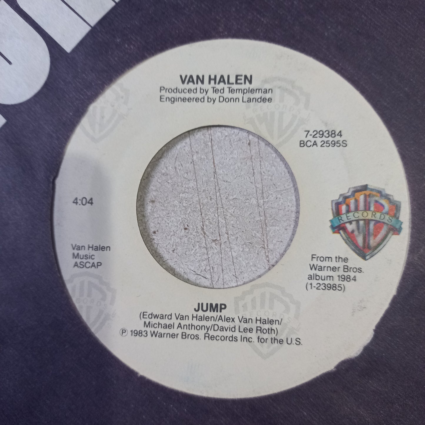 Van Halen Jump Simple 7" Vg+ De Epoca