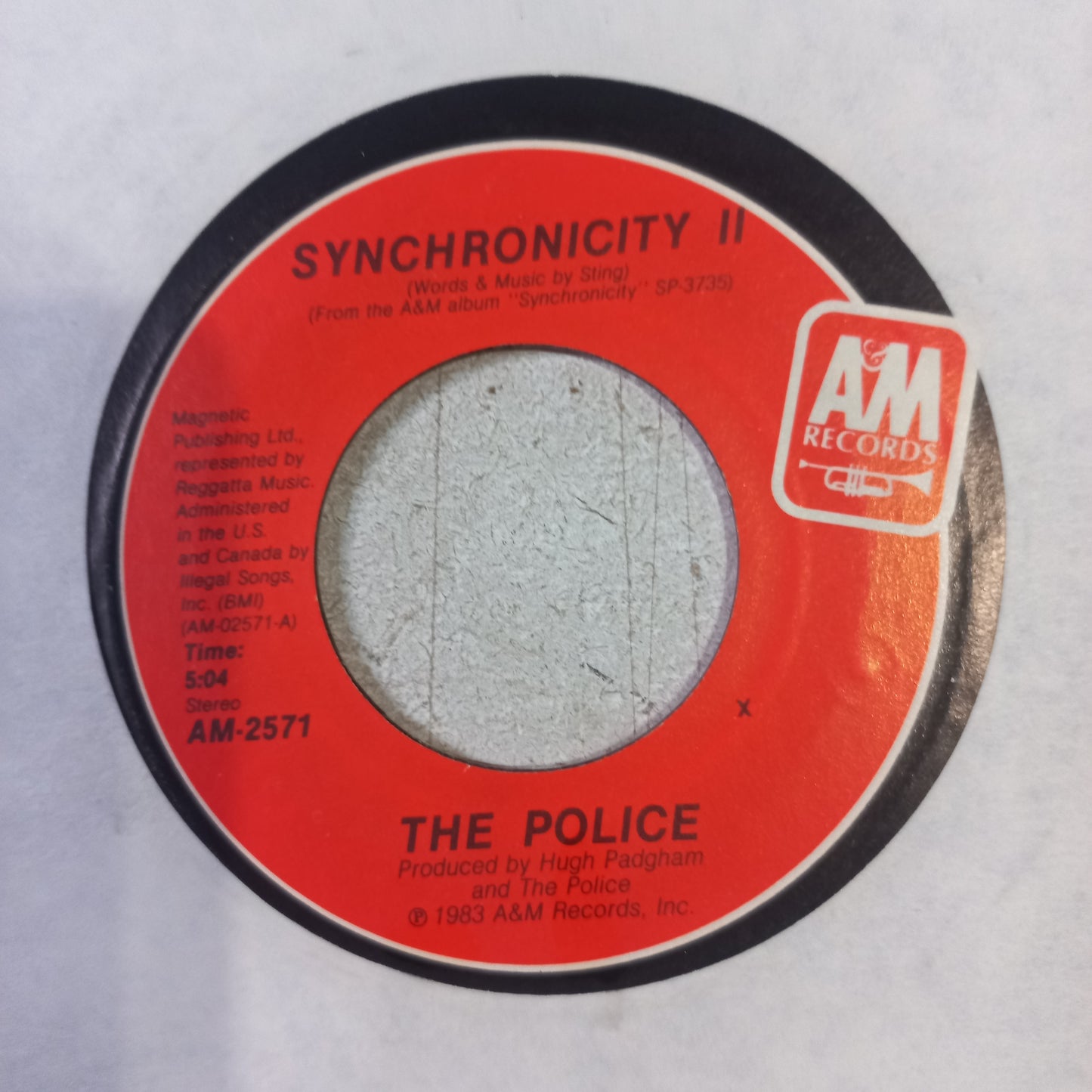 The Police Synchronicity Ii Simple 7" Vg+ De Epoca