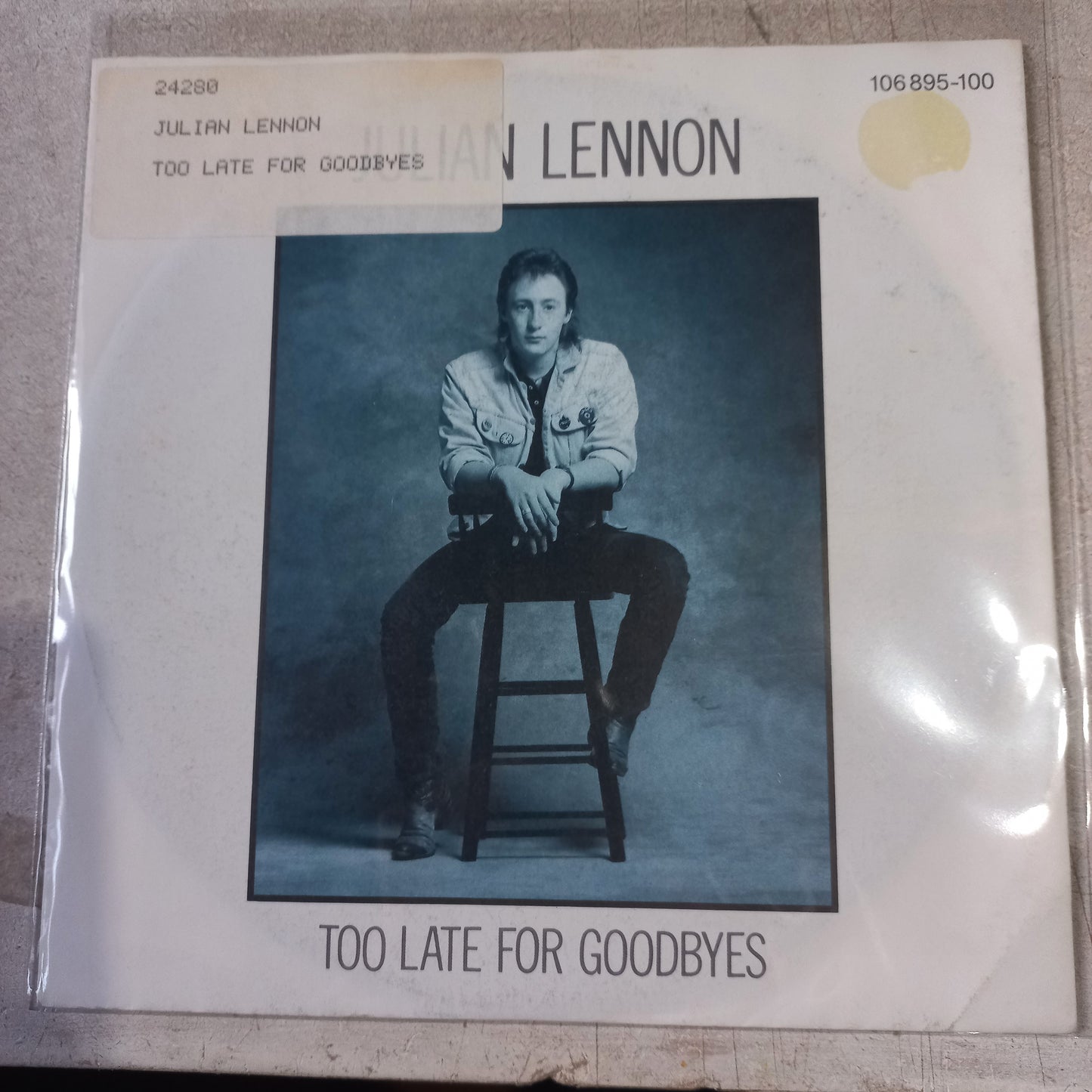 Julian Lennon Too Late For Goodbyes Simple 7" Vg+ De Epoca