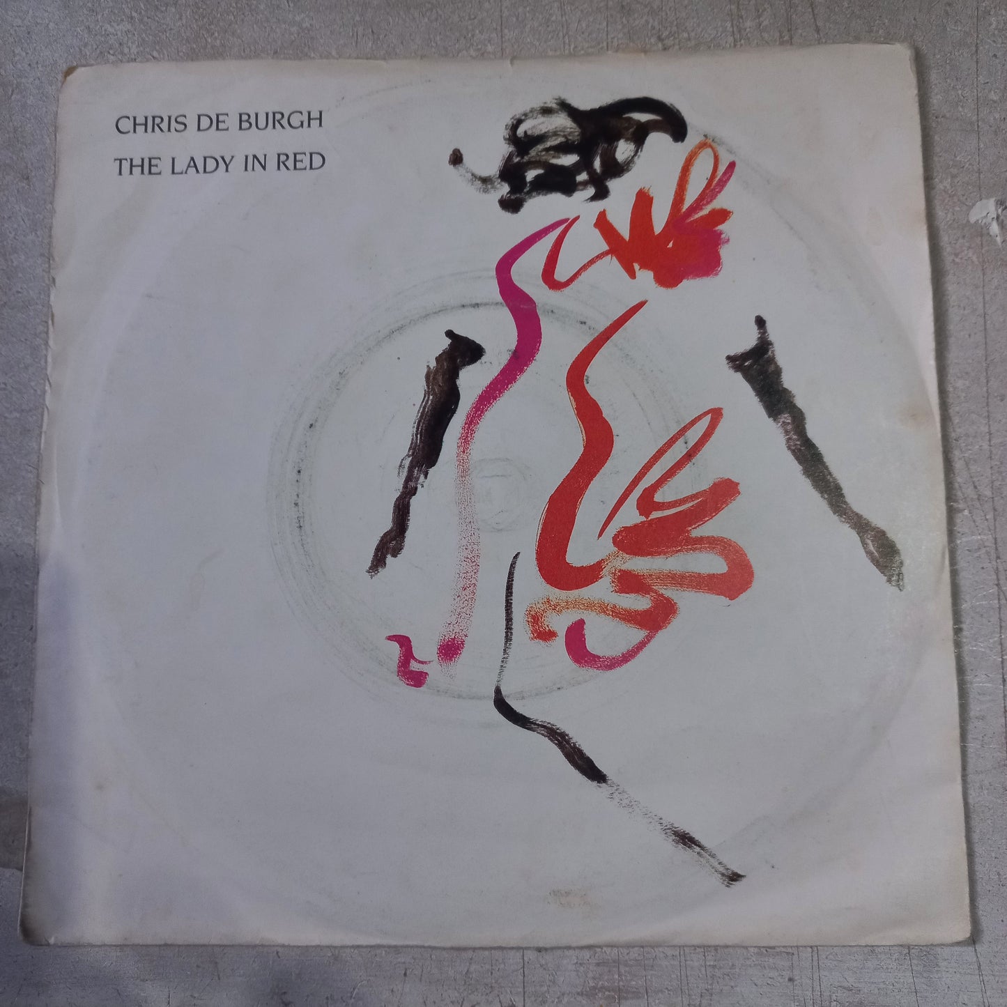 Chris De Burgh The Lady In Red Simple 7" Vg+ De Epoca