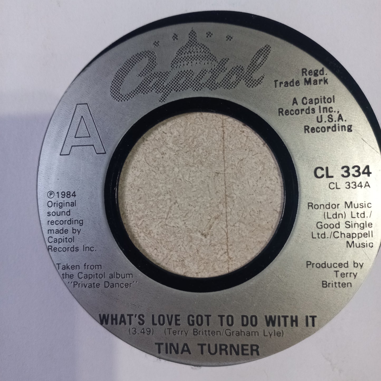 Tina Turner Whats Love Got To Do With It Simple 7" Vg+ De Epoca