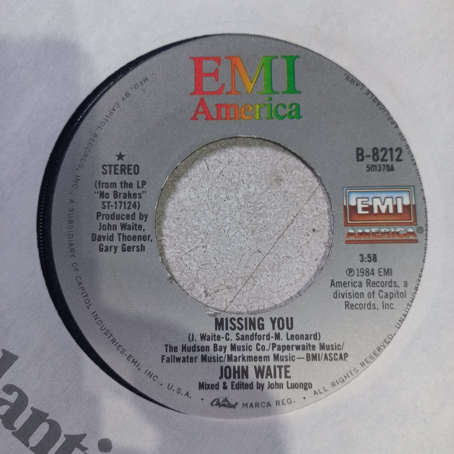 Chris The Burg Missing You Simple 7" Vg+ De Epoca