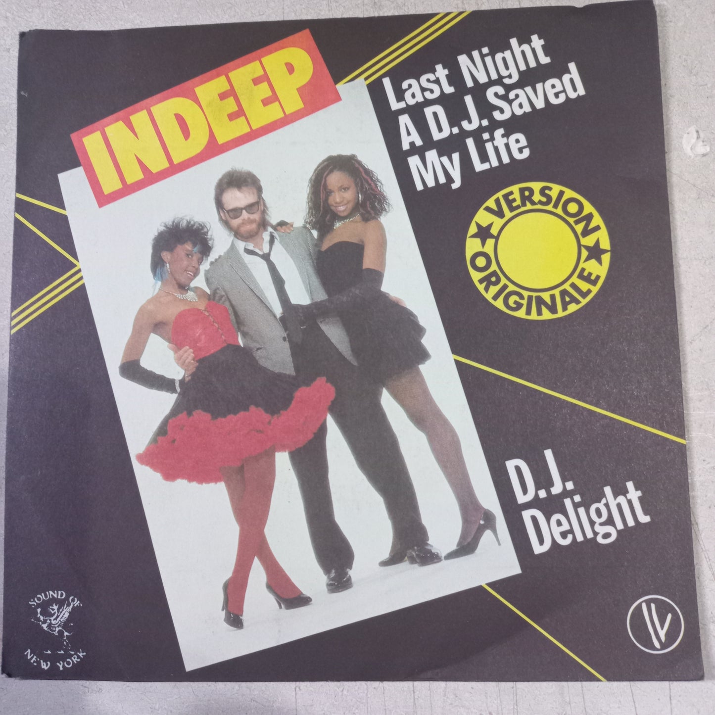 Indeep Last Night A Dj Saved My Life Simple 7" Vg+ De Epoca