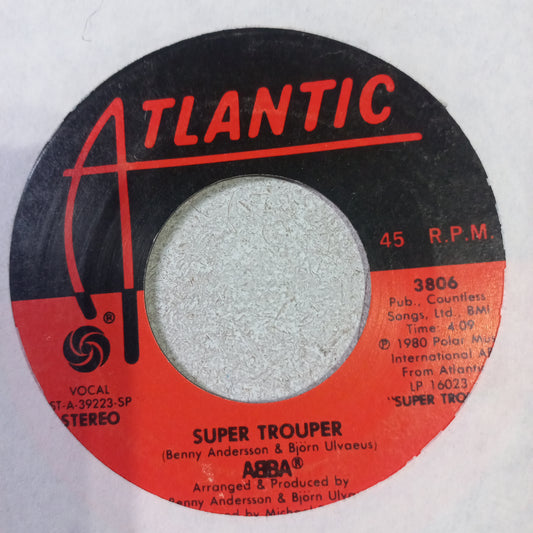 Abba Super Trouper Simple 7" Vg+ De Epoca