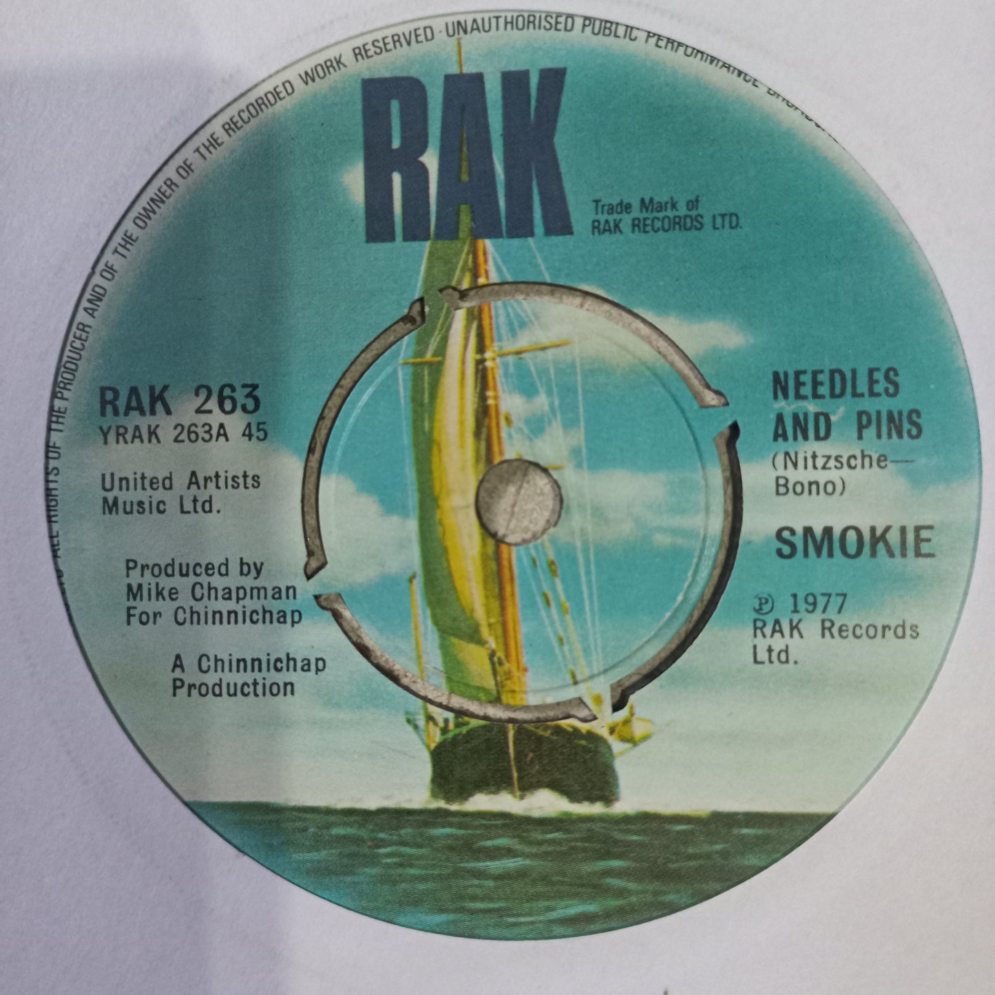 Smokie Needles And Pins Simple 7" Vg+ De Epoca