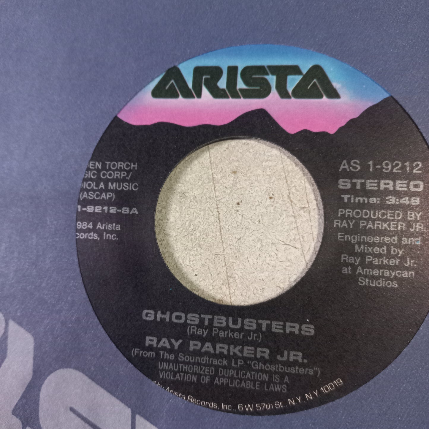 Ray Parker Jr Ghostbusters Simple 7" Vg+ De Epoca