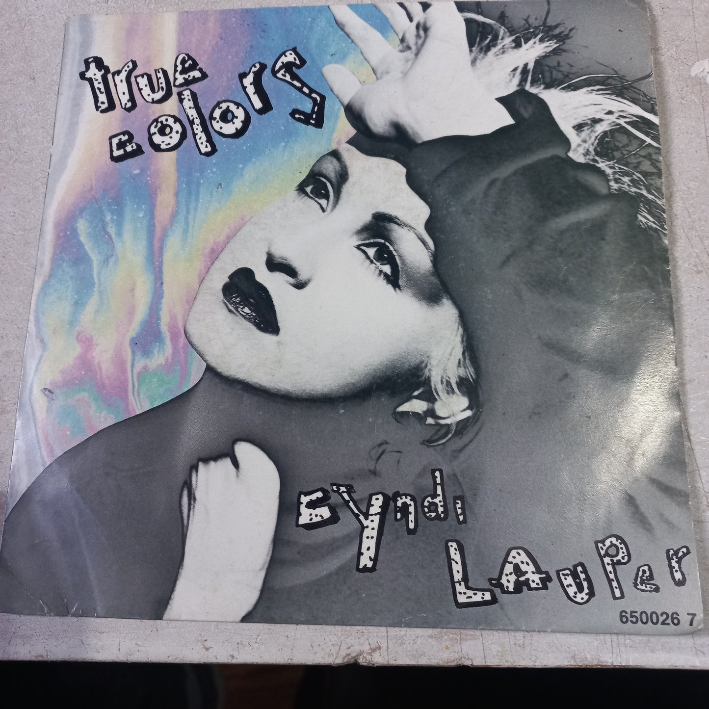 Cyndy Lauper True Colors Simple 7" Vg+ De Epoca