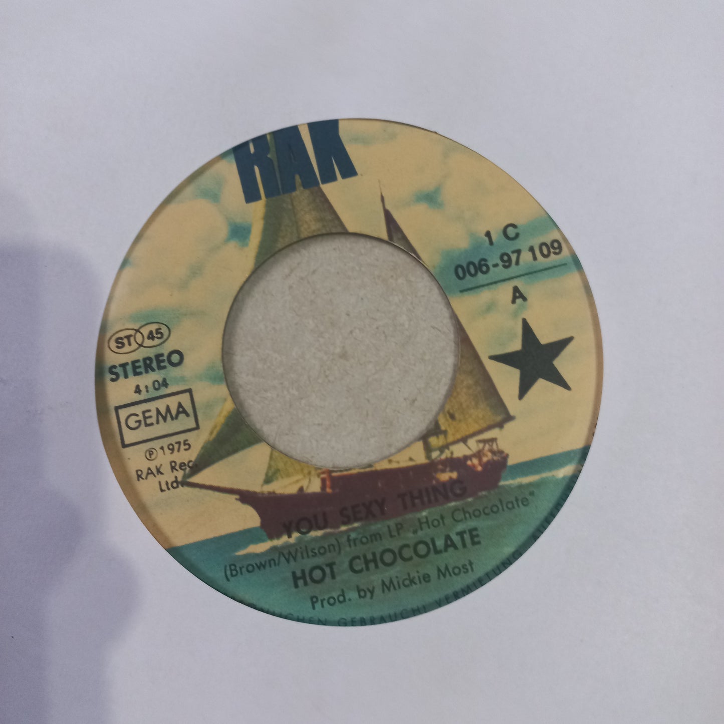Hot Chocolate You Sexy Thing Simple 7" Vg+ De Epoca