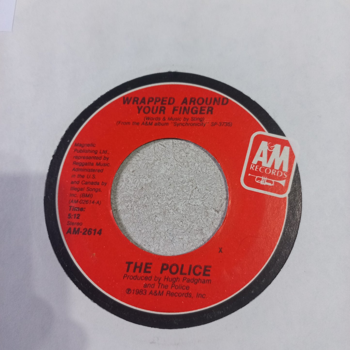 The Police Wrapped Around Your Finger Simple 7" Vg+ De Epoca