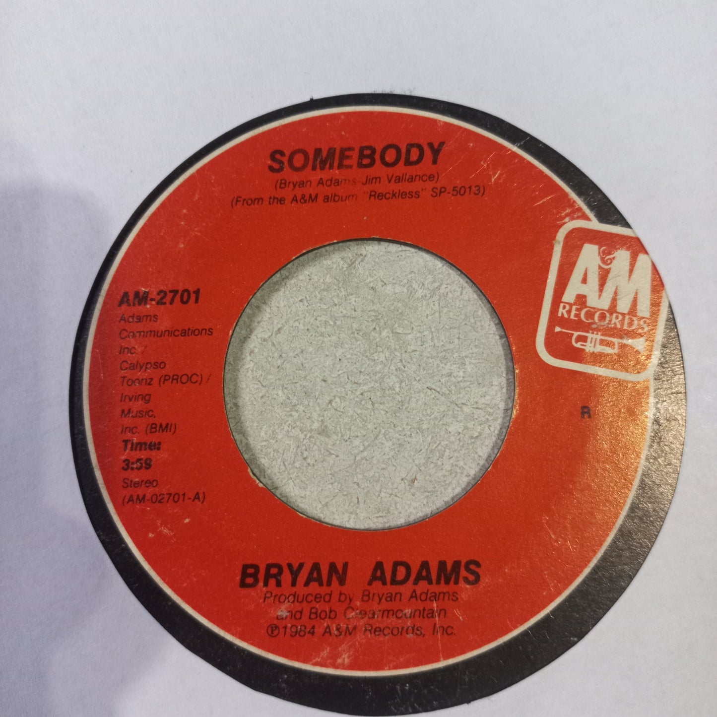 Bryan Adams Somebody Simple 7" Vg+ De Epoca