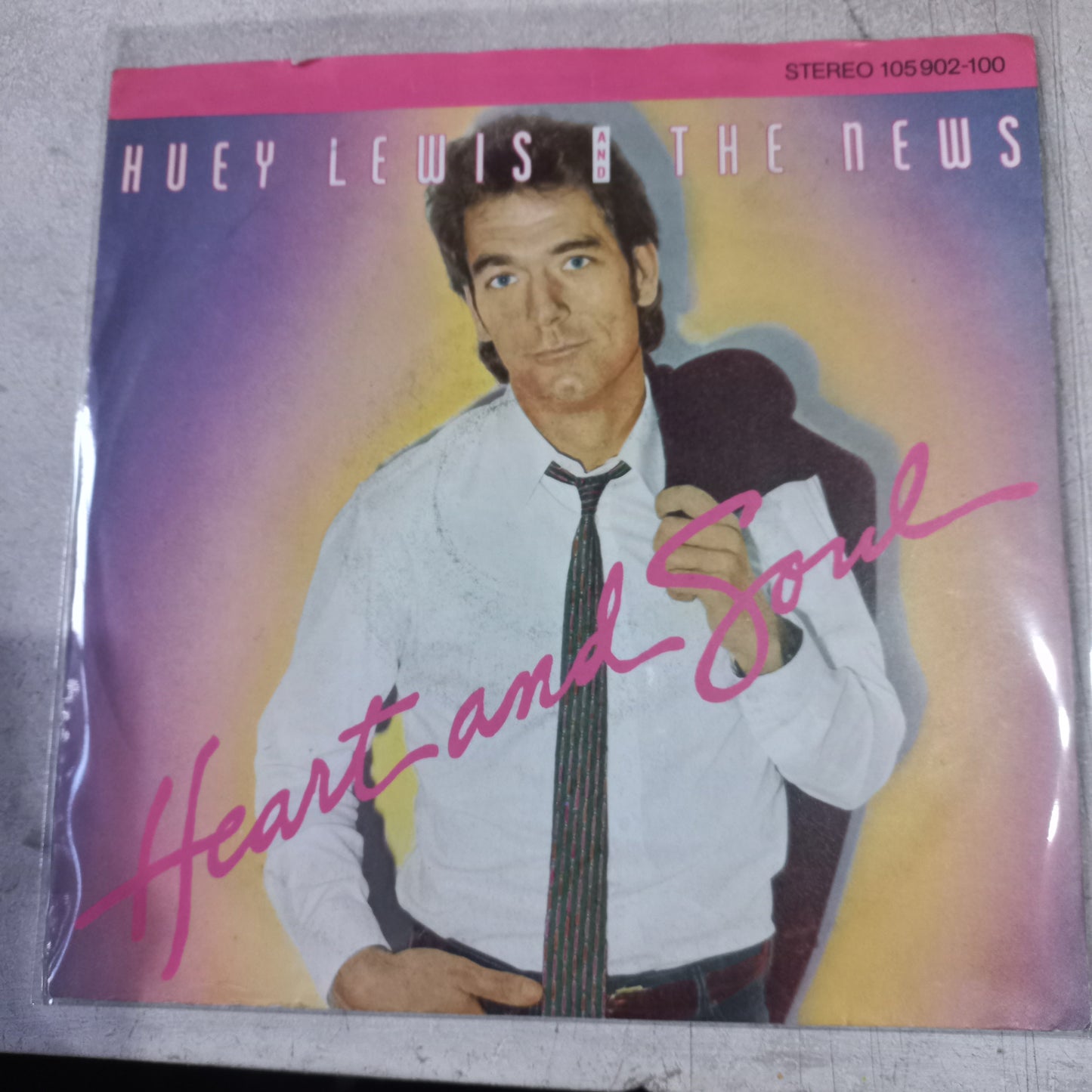 Huey Lewis And The News Heart And Soul Simple 7" Vg+ De Epoca