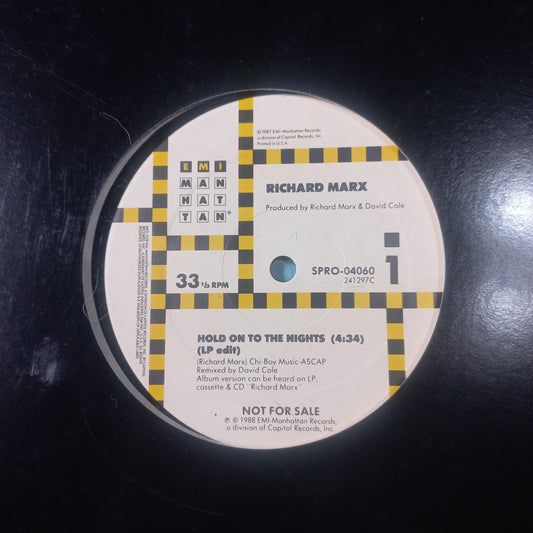 Richard Marx Hold On to the Night Maxi VG+