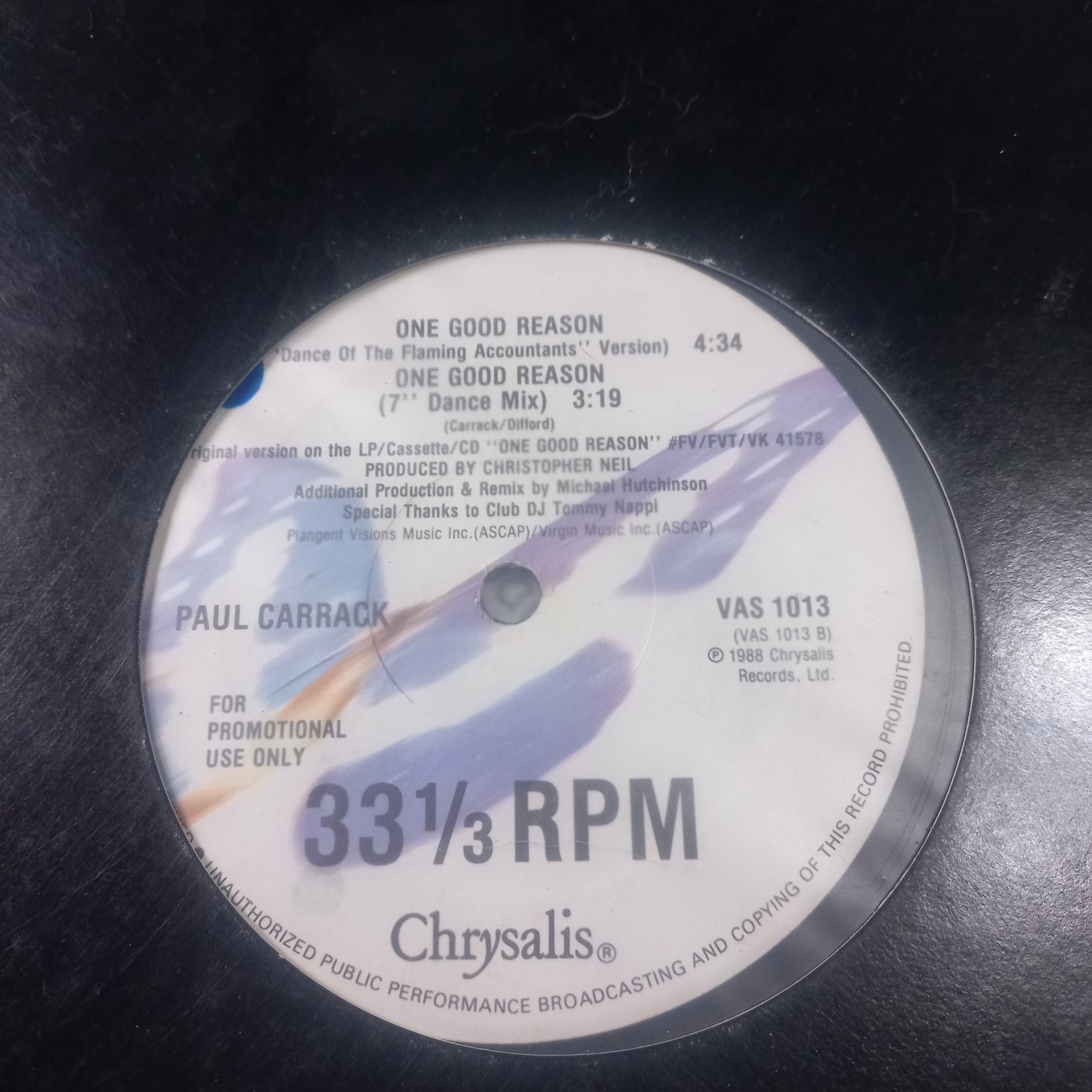 Paul Carrack One Good Reason Maxi VG+