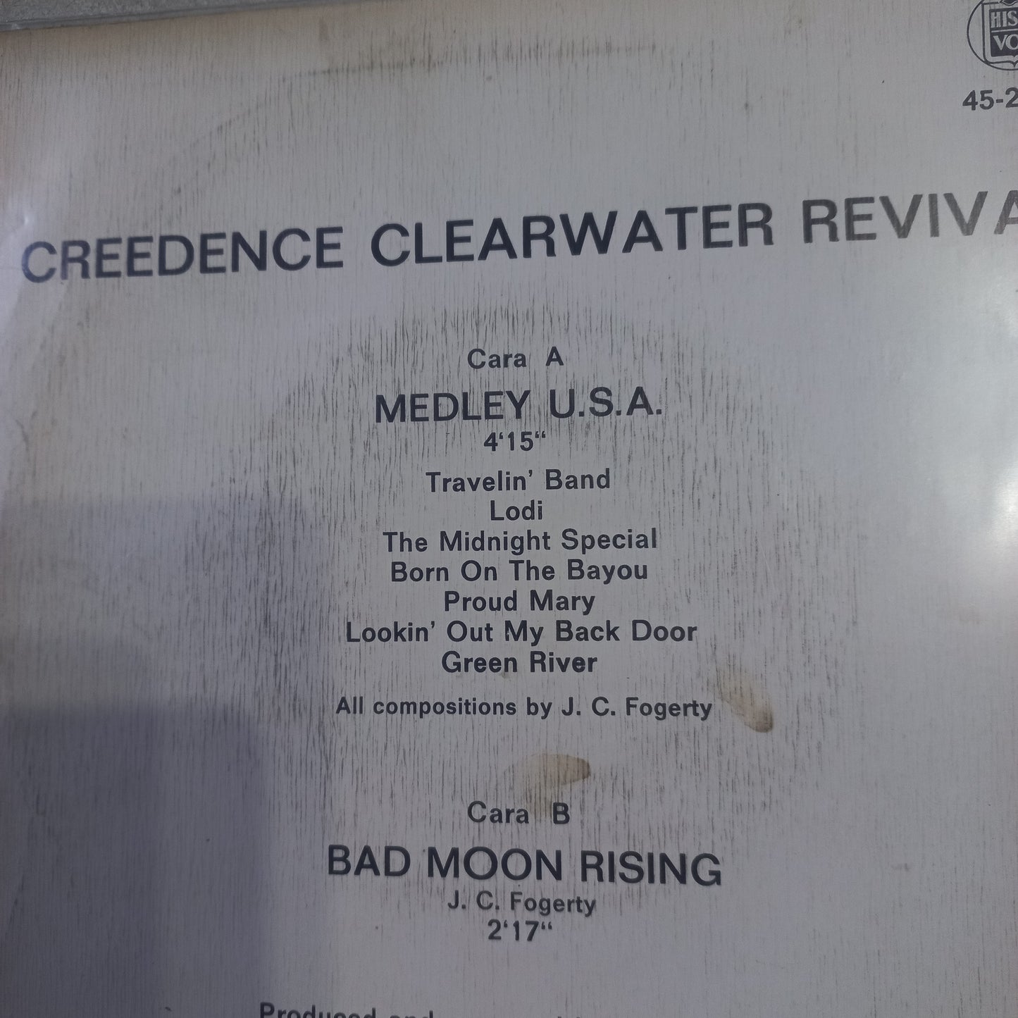 Creedence Medley Usa Simple 7" Vg+ De Epoca