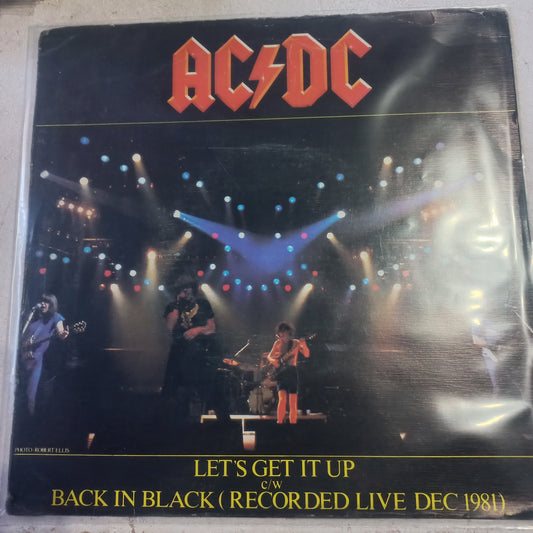 AC/DC Lets Get It Up Simple 7" Vg+ De Epoca