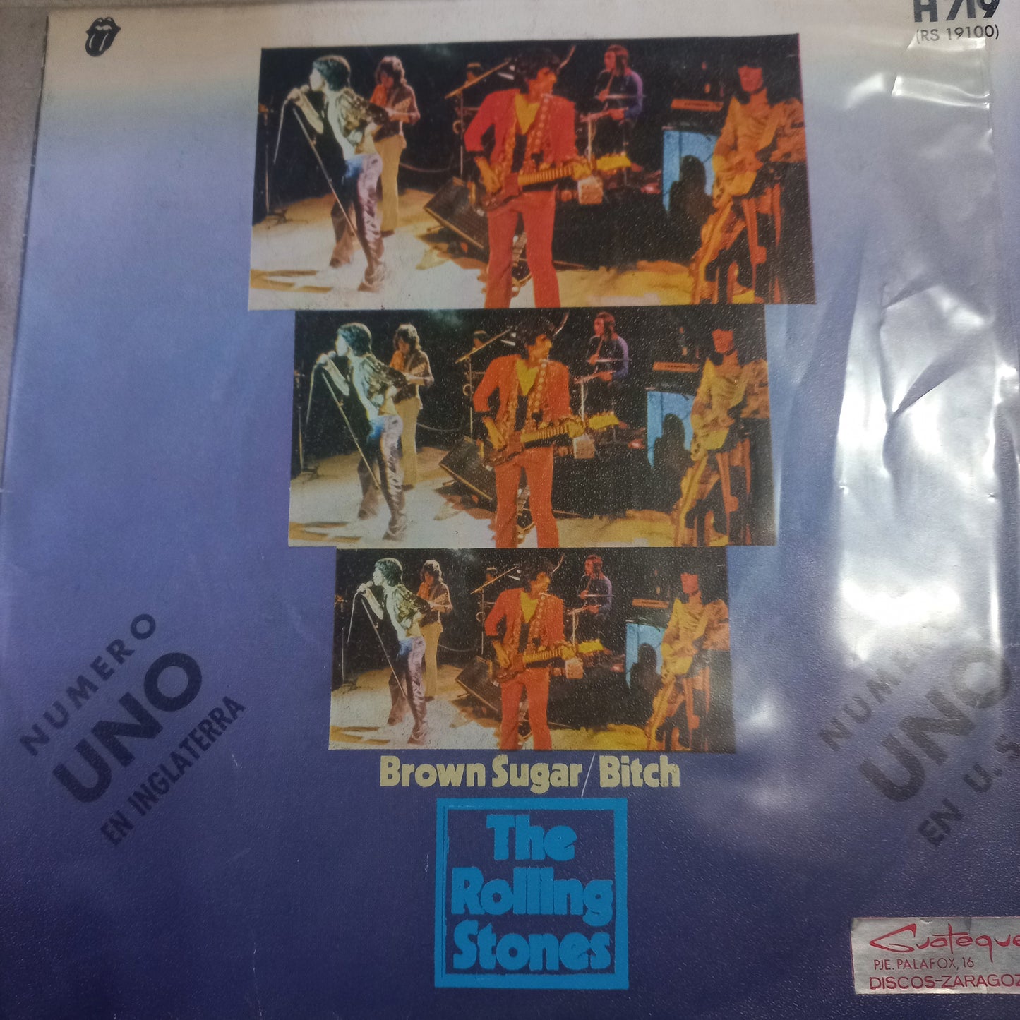 The Rolling Stones Brown Sugar Simple 7" Vg+ De Epoca