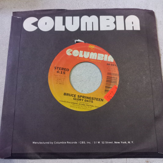Bruce Springsteen Glory Days Simple 7" Vg+ De Epoca