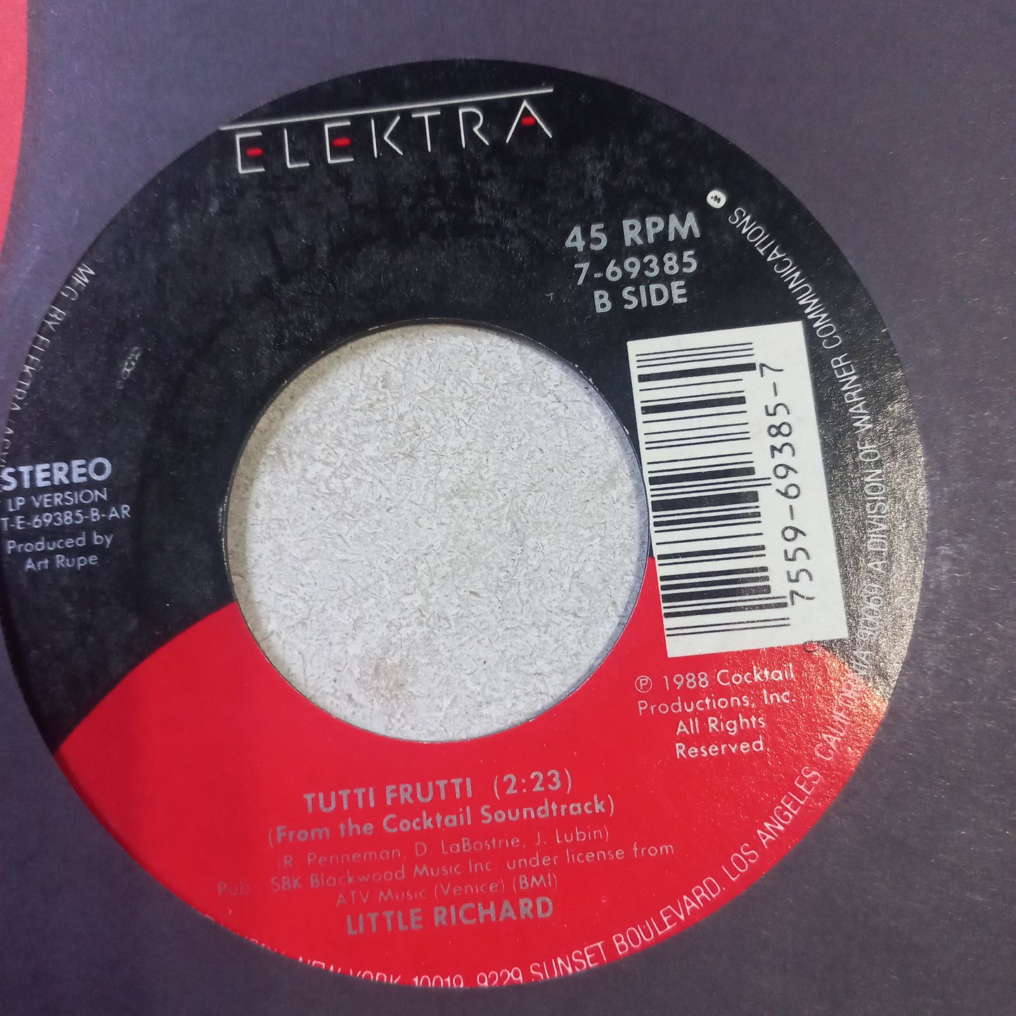 Little Richard Tutti Frutti / Beach Boys Kokomo Simple 7" Vg+ De Epoca