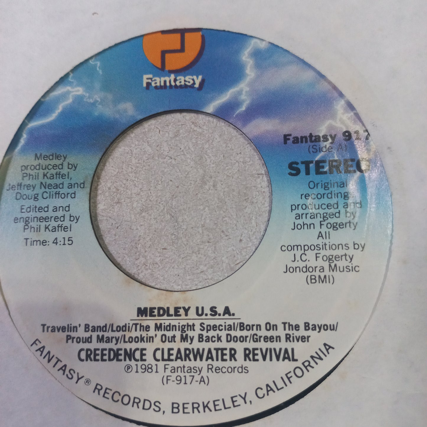 Creedence Medley Usa Simple 7" Vg+ De Epoca