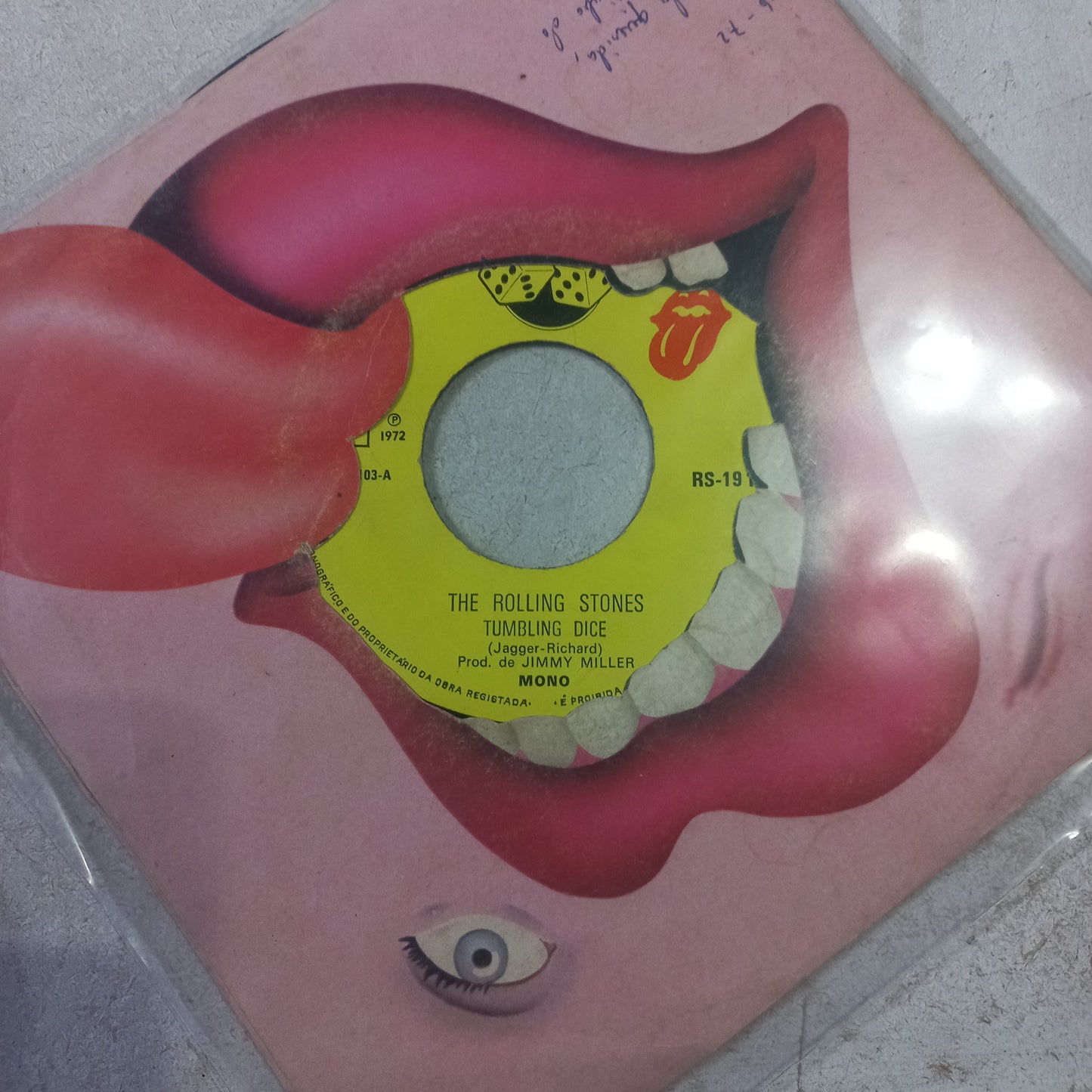 The Rolling Stones Tumbling Dice Simple 7" Vg+ De Epoca