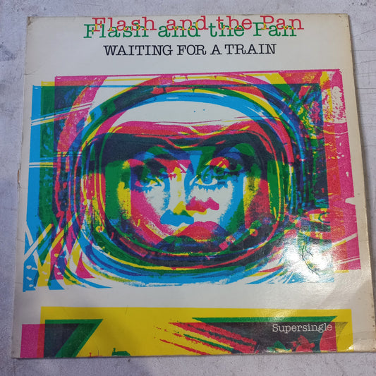 Flash and The Pan Waiting for a Train Maxi VG+De Epoca