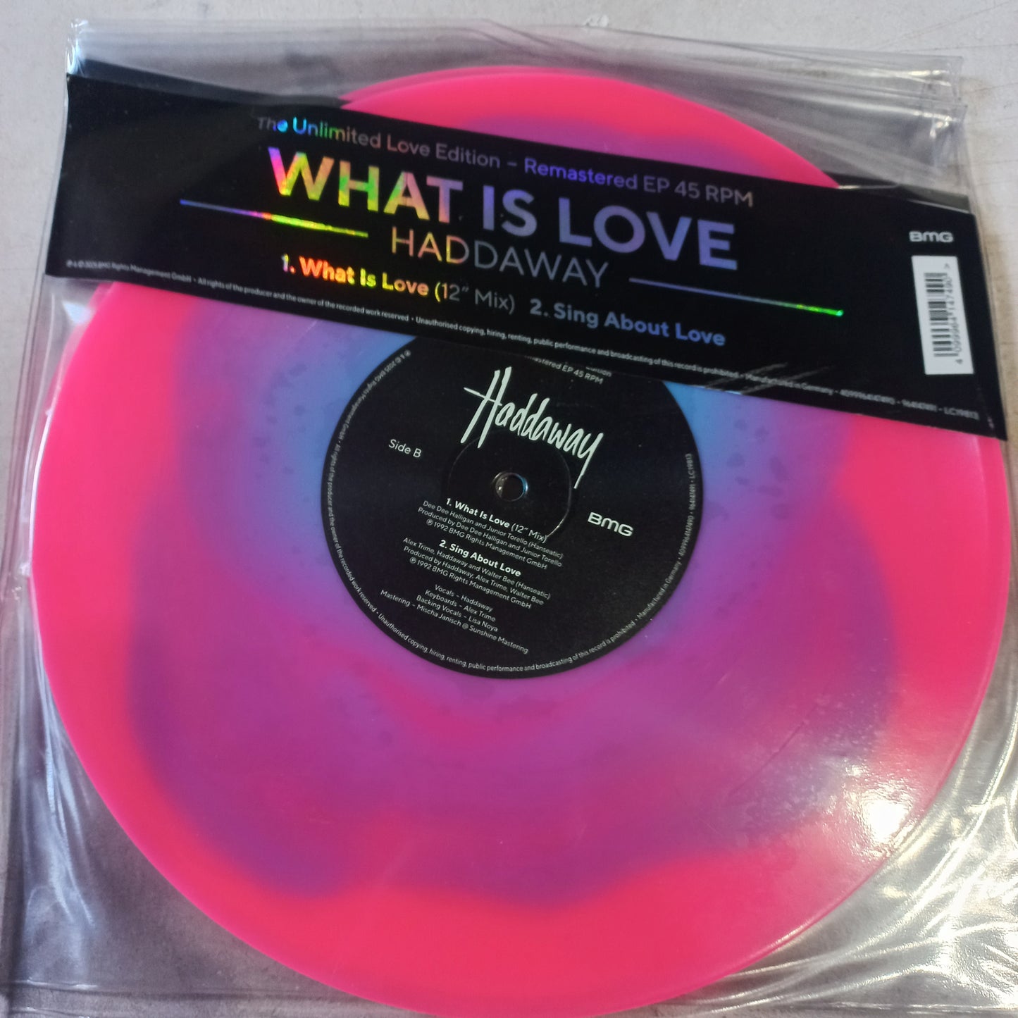 Haddaway What is Love Maxi Color de 10" Near Mint