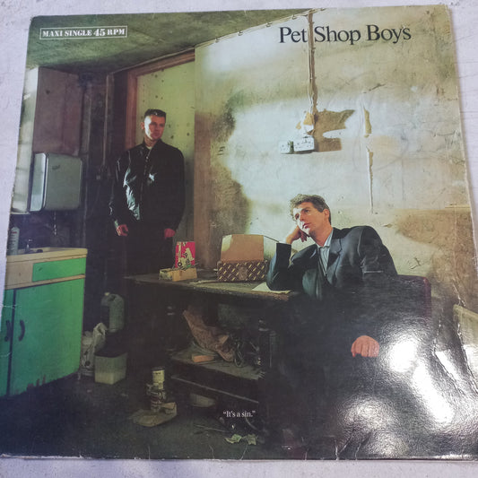 Pet Shop Boys Its a Sin Maxi VG+De Epoca