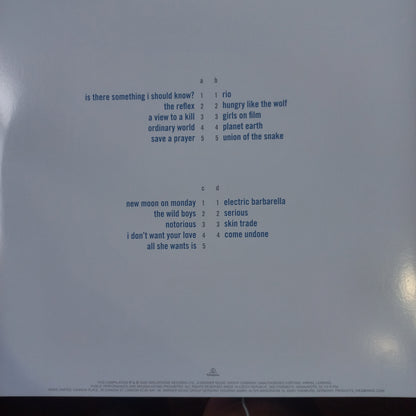 Duran Duran Greatest Hits Lp Mint