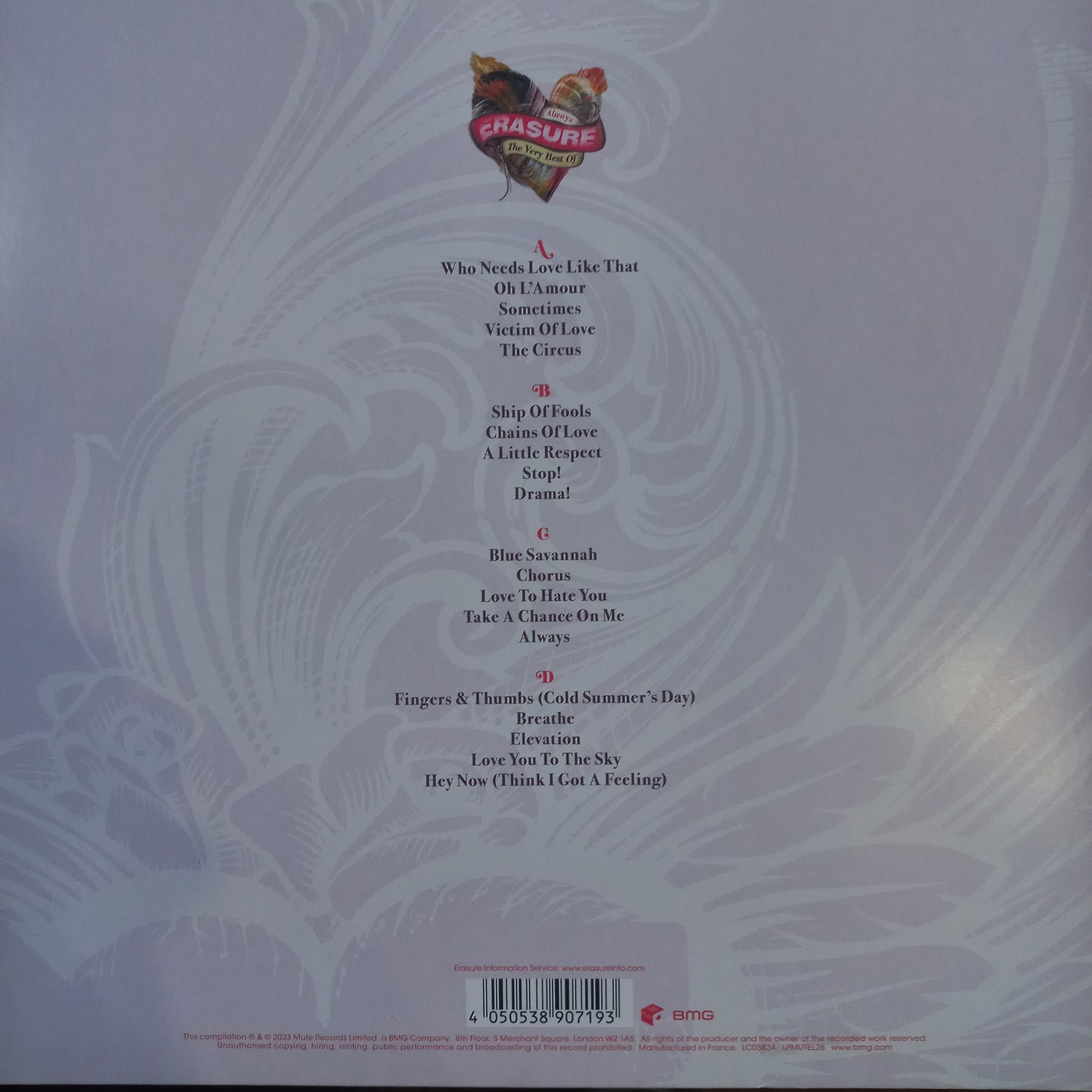 Erasure Allways Greatest Hits Lp Mint