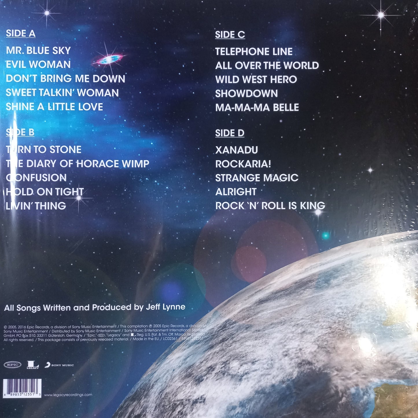 Electric Light Orchestra All Over the World Lp Mint