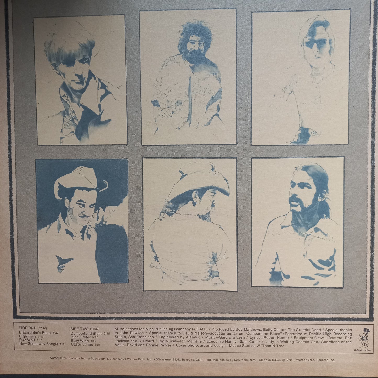 Grateful Dead Workingman Dead Lp Vg+