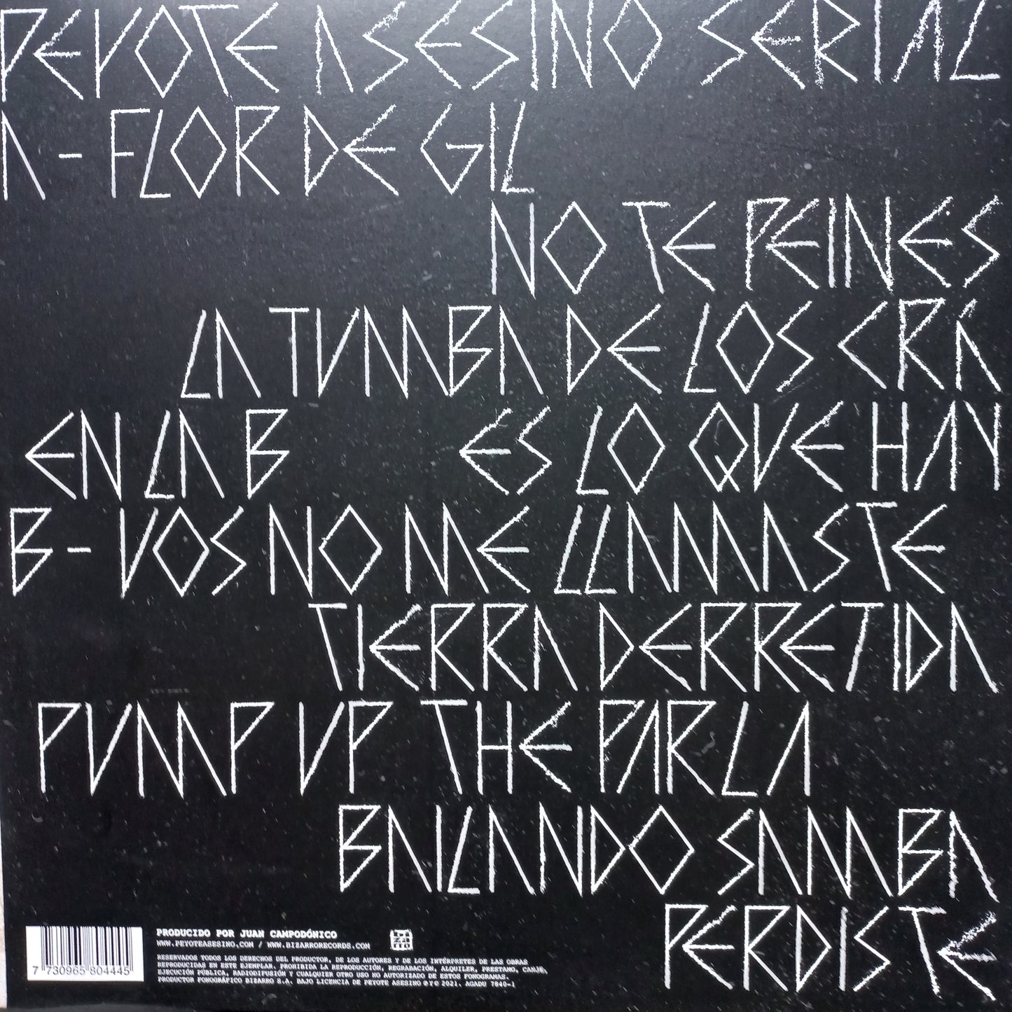 El Peyote Asesino Serial Lp Mint