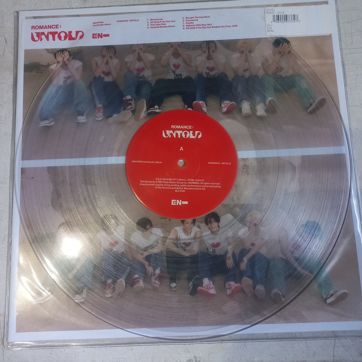 Enyphen Romance Untold Lp Mint