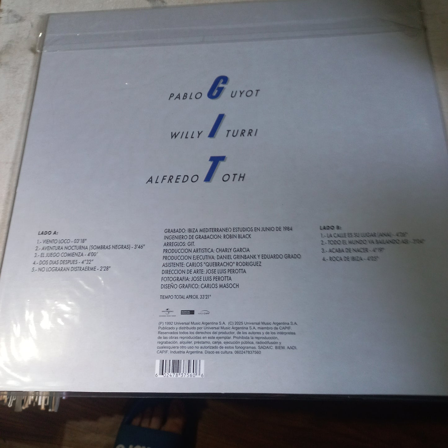 GIT GIT incluye LA CALLE ES SU LUGAR LP MINT