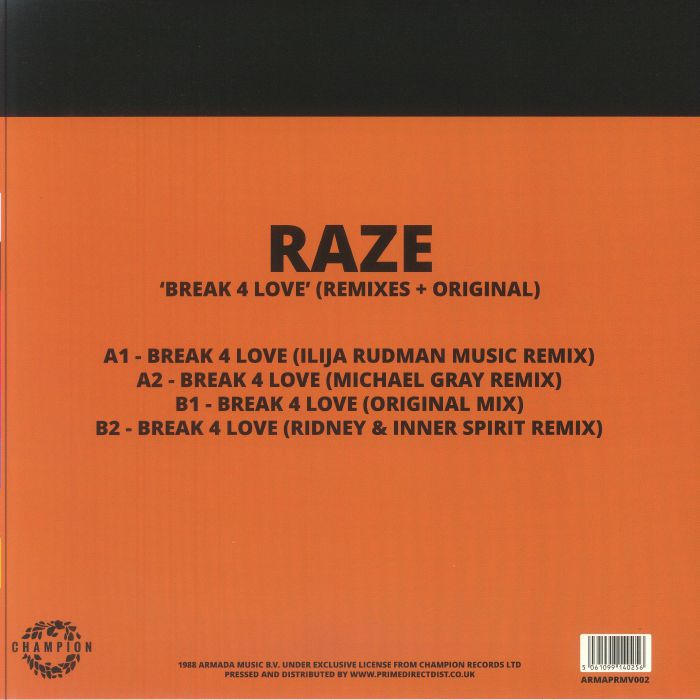 Raze Break 4 Love Maxi Nuevo de Fabrica Reedicion 2025
