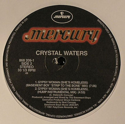 Crystal Waters Gipsy Woman Maxi Nuevo de Fabrica Reedicion 2025
