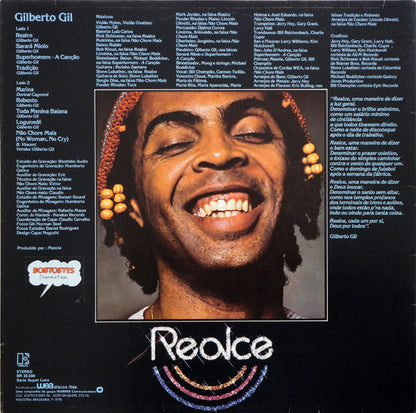 Gilberto Gil Realce LP Nuevo Incluye Toda Menina Baiana