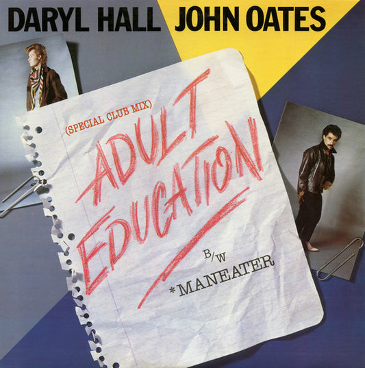 Daryl Hall and John Oates Adult Education / Maneater Maxi 2da. Mano Usado Muy Bien +  hacia arriba