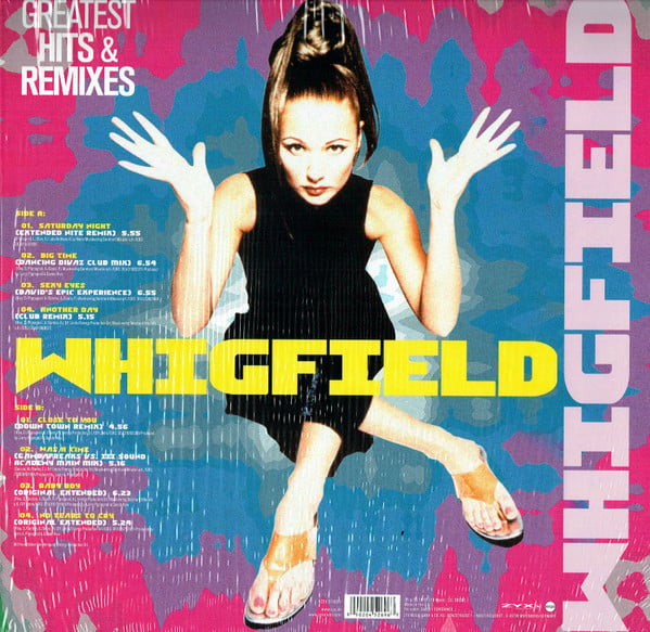 Whigfield Greatest Hits and Remixes Incl Saturday Night LP Nuevo