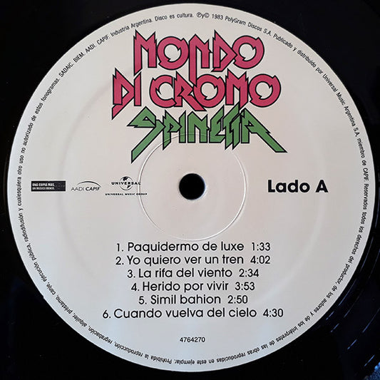 Luis Alberto Spinetta Mondo Di Cromo LP Nuevo