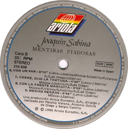 Joaquin Sabina Mentiras Piadosas Vinilo LP Nuevo Sellado