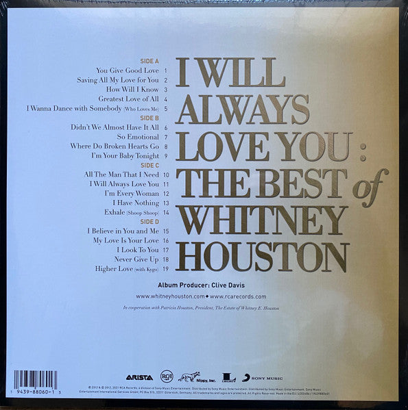 Whitney Houston The Best Of  LP Nuevo